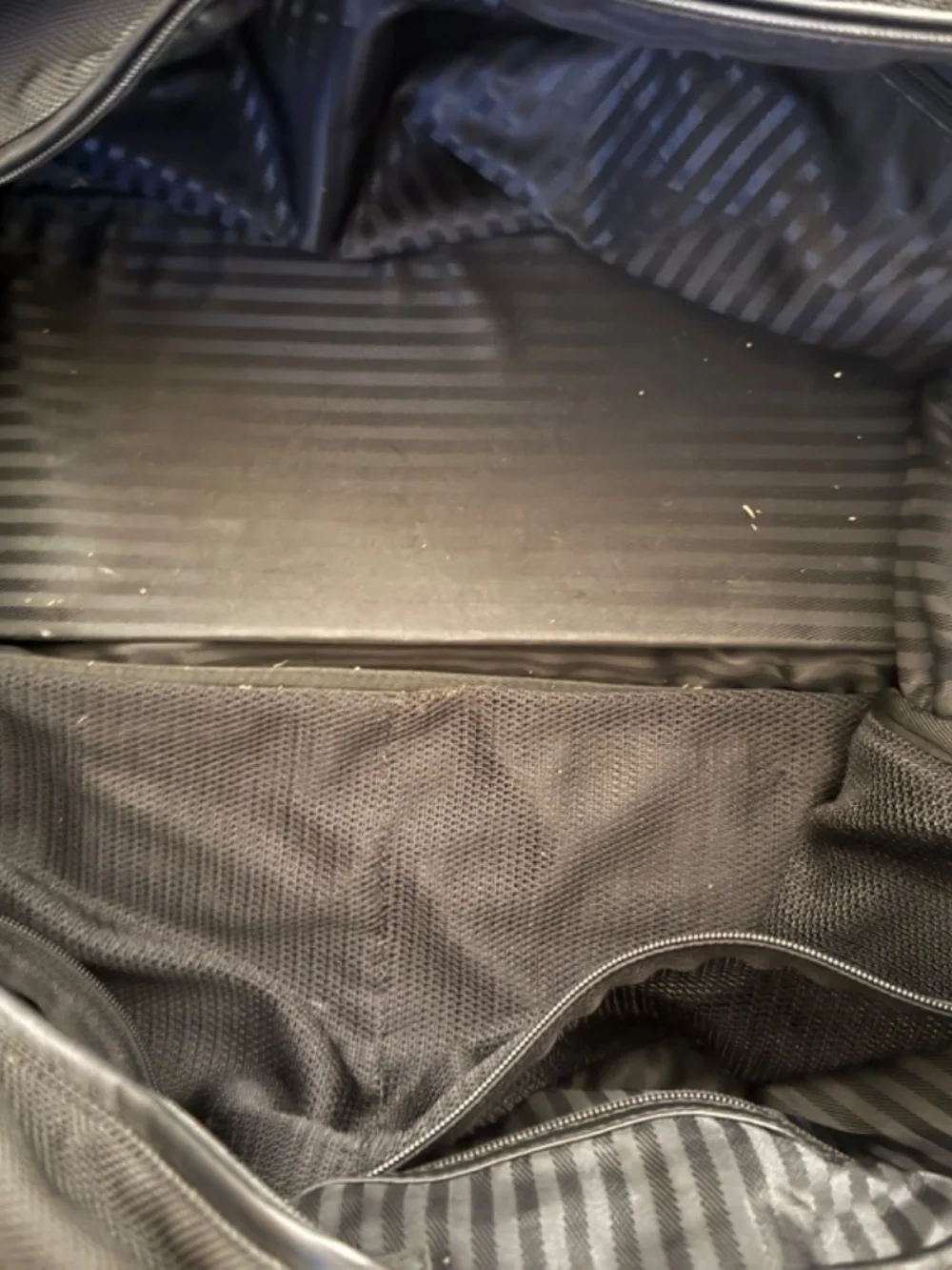 TUMI  Black Carry/Weekend Back with Leather Trim